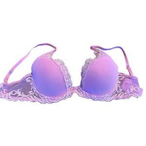Natori Lace Trim Pink Bra 34C